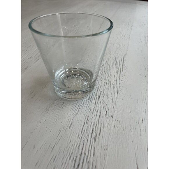 Crown Royal Other - Crown Royal Whiskey Embossed Logo Round Rocks Lowball Drinking Glass